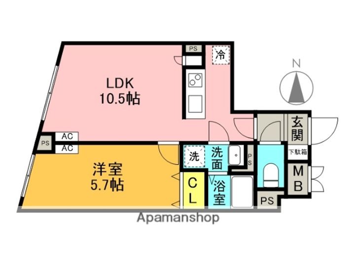 エルファーロ中野坂上Ⅱの間取り