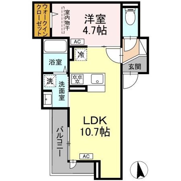 セレスティア豊島Nの間取り