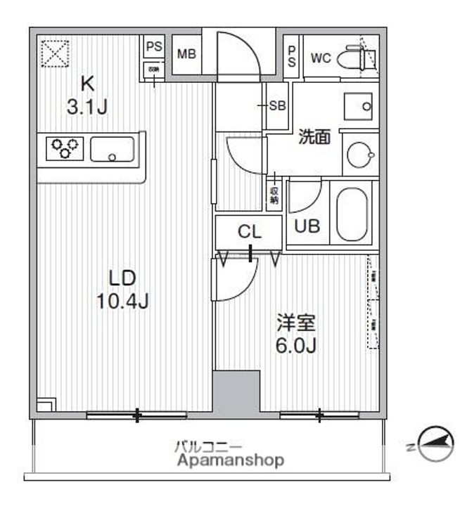 HF曳舟レジデンスの間取り