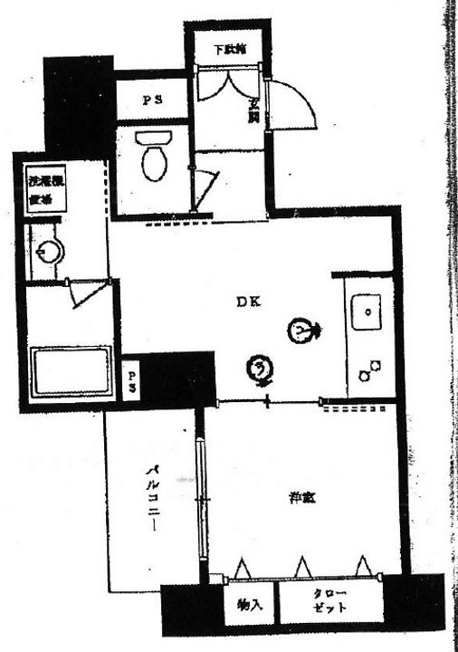 東京都台東区松が谷2丁目の賃貸マンションの間取り