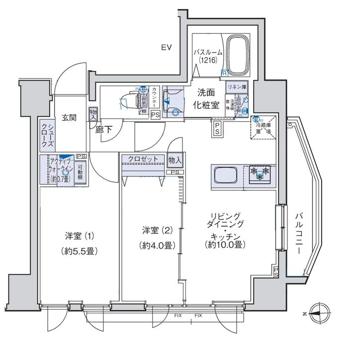 オーキッドレジデンス三ノ輪の間取り