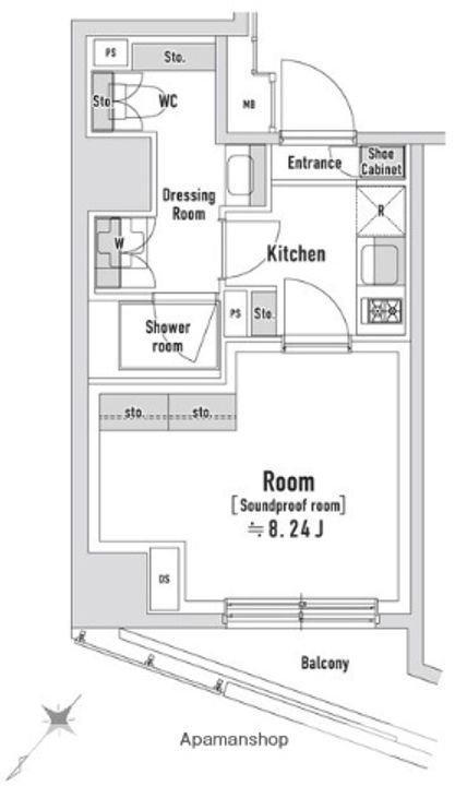 TRACK八丁堀の間取り