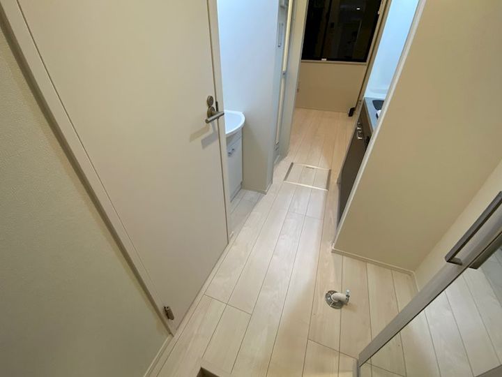 東京都江戸川区平井4丁目の賃貸アパートの玄関