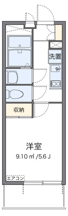 レオパレス川崎港町の間取り