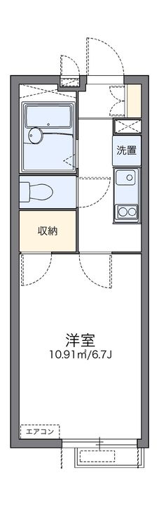 レオパレスサニー川崎の間取り