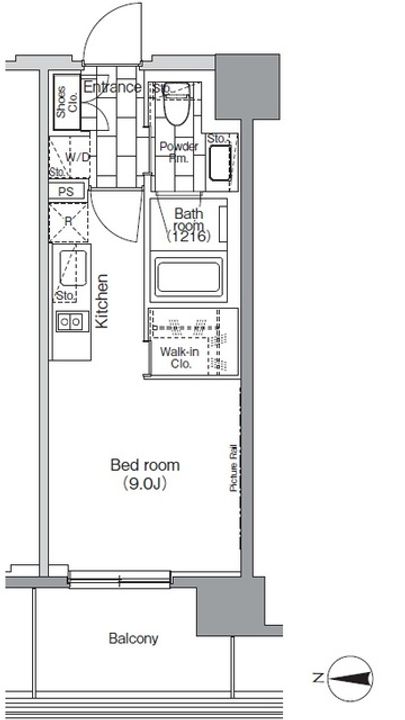 パークハビオ芝浦の間取り
