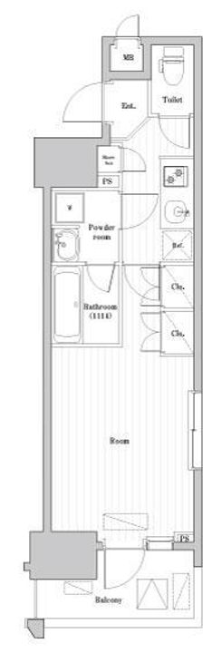 東京都大田区大森西5丁目の賃貸マンションの間取り