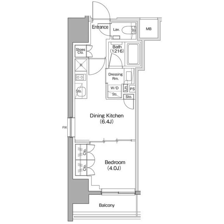 ザ・パークハビオ明大前の間取り