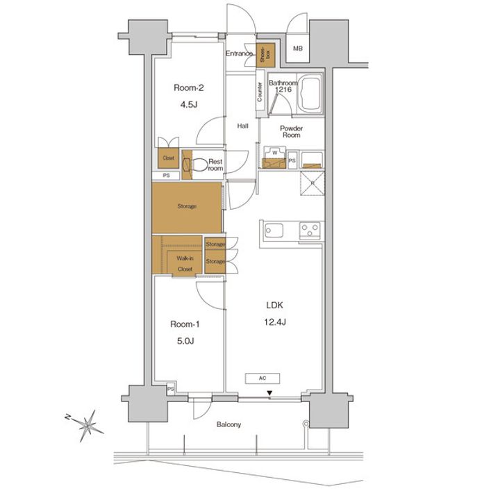 RJRプレシア東十条ガーデンの間取り