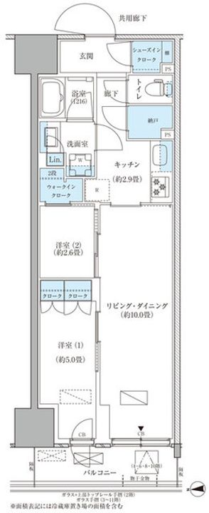 パークアクシス品川天王洲アイルの間取り