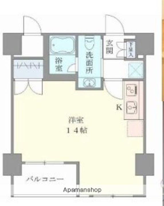 ベルメゾン上野松が谷の間取り