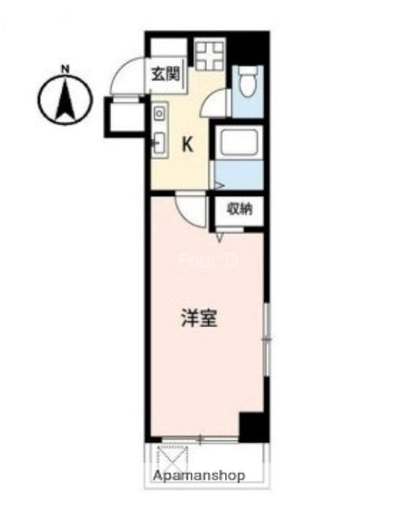 プレール三田206の間取り