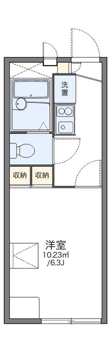 レオパレスベンデュールの間取り