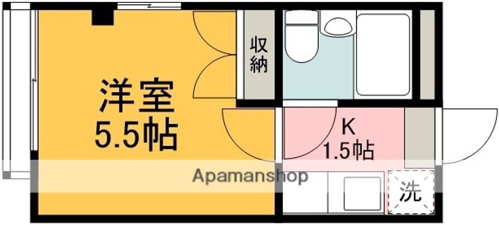 東京都調布市菊野台2丁目の賃貸マンション303の間取り