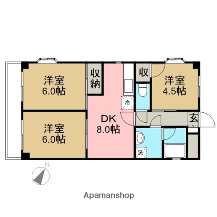 市ヶ尾センタービルの間取り