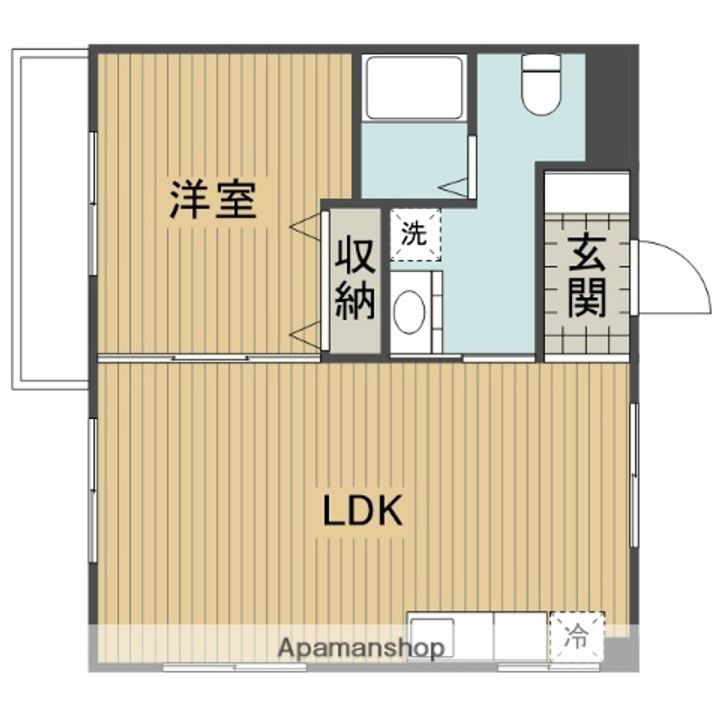 神奈川県相模原市中央区淵野辺本町3丁目の賃貸マンションの間取り