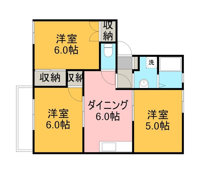コスモヴィレッジくさなぎⅢの間取り