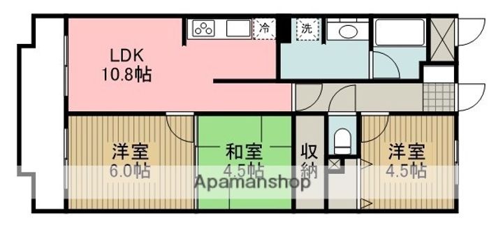 ライオンズマンション大和第5の間取り