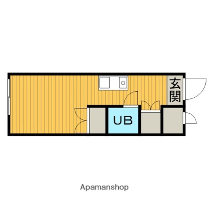 東京都町田市原町田3丁目の賃貸マンションの間取り