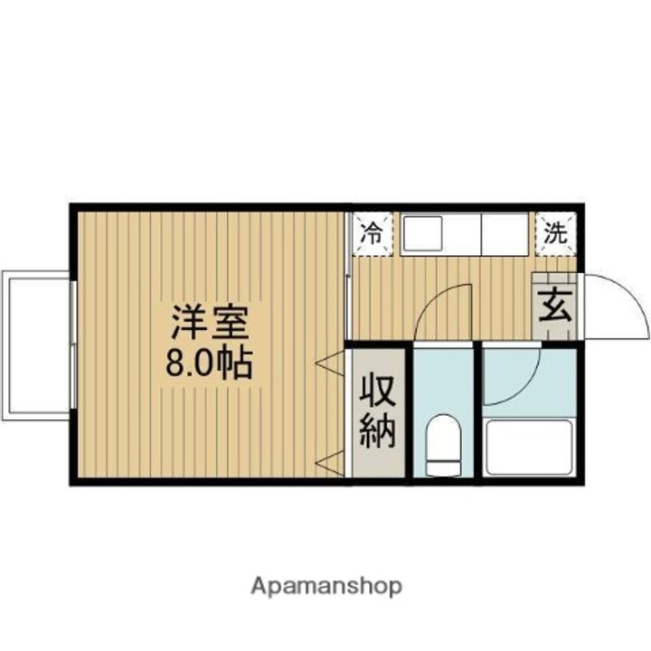 神奈川県相模原市南区東大沼3丁目の賃貸アパートの間取り