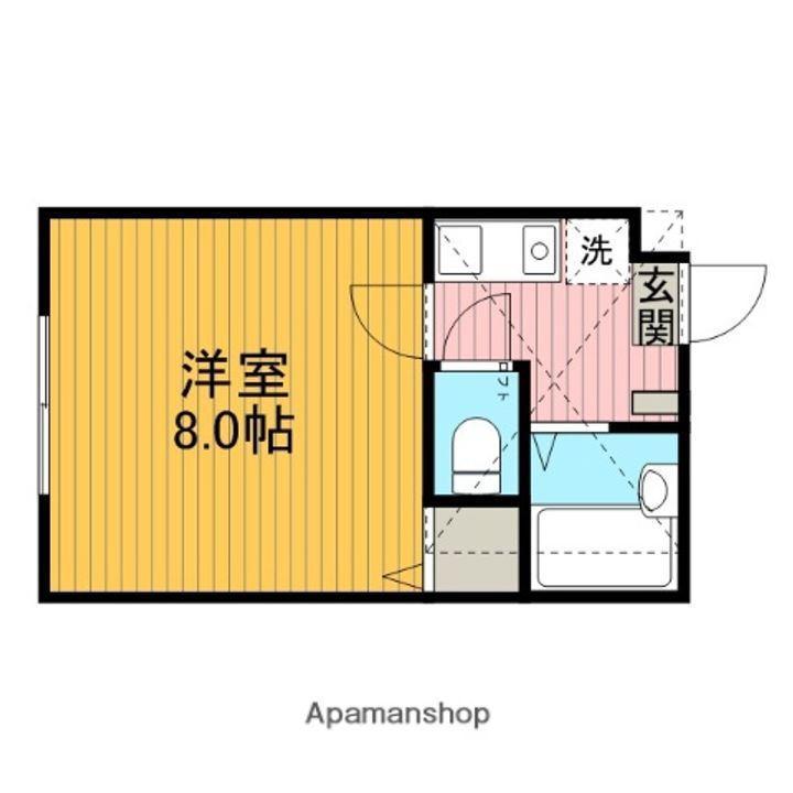 神奈川県相模原市緑区東橋本3丁目の賃貸アパートの間取り