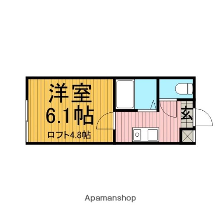 神奈川県相模原市緑区橋本4丁目の賃貸アパート103の間取り