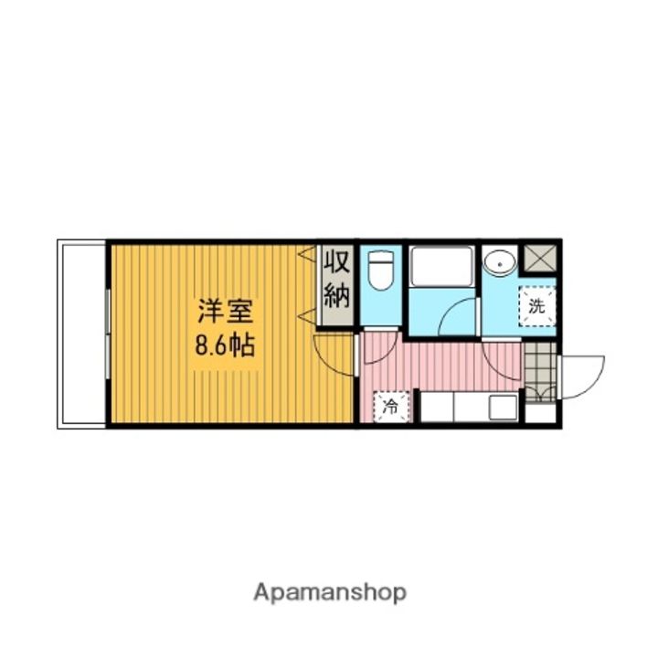 神奈川県相模原市中央区共和3丁目の賃貸マンションの間取り