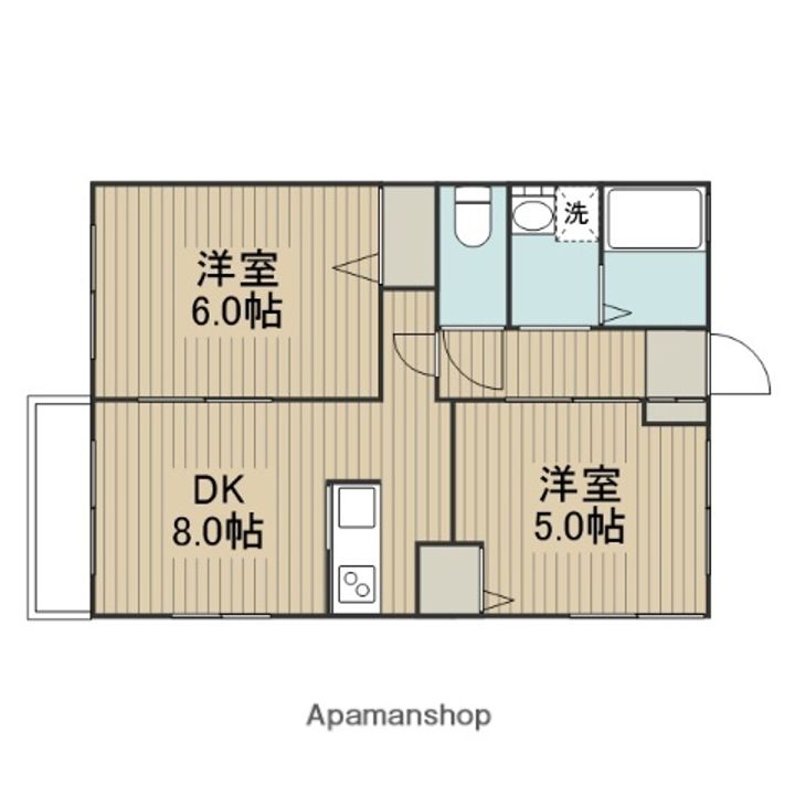 神奈川県相模原市南区当麻の賃貸アパートの間取り