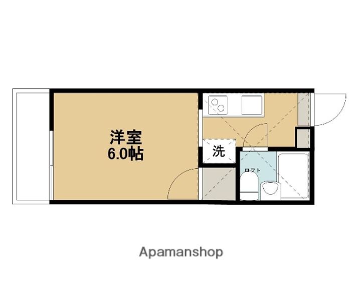 神奈川県相模原市中央区高根2丁目の賃貸アパート102の間取り
