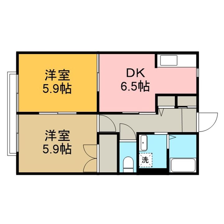 神奈川県相模原市緑区下九沢の賃貸アパート103の間取り