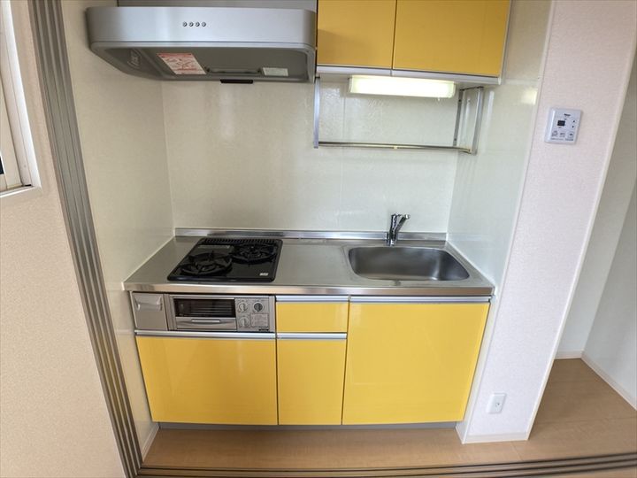 ミストグラスのキッチン