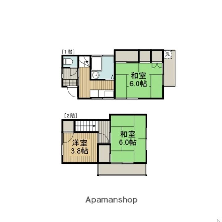神奈川県相模原市中央区青葉1丁目(一戸建)の賃貸物件戸建ての間取り