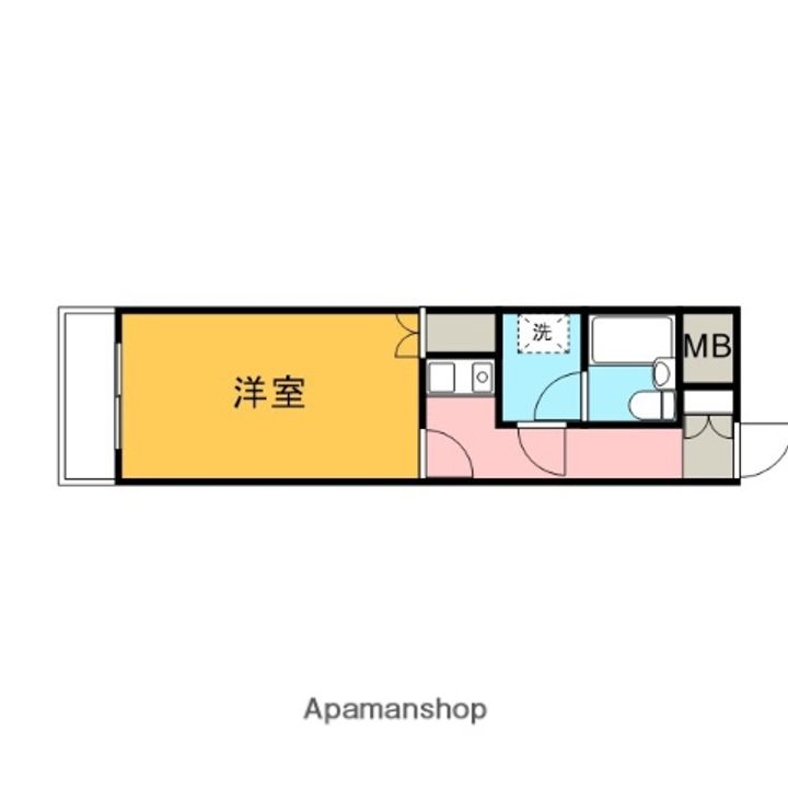 神奈川県相模原市中央区淵野辺3丁目の賃貸マンションの間取り