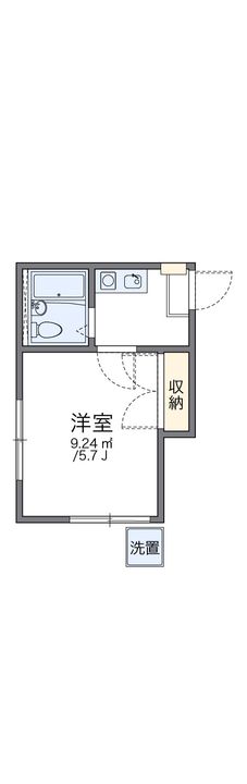 レオパレス上溝第2の間取り