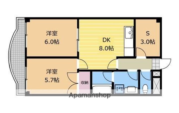 ドミール橋本407の間取り
