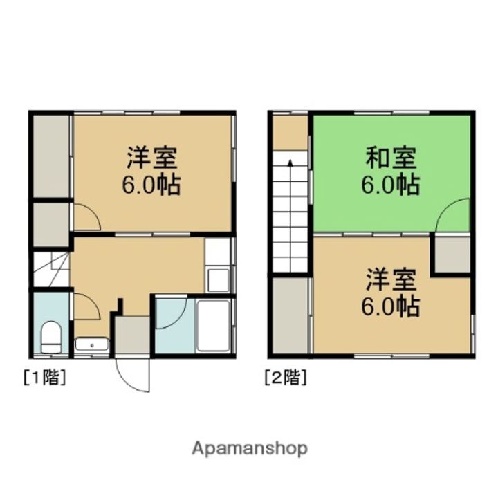 水幸荘西の間取り