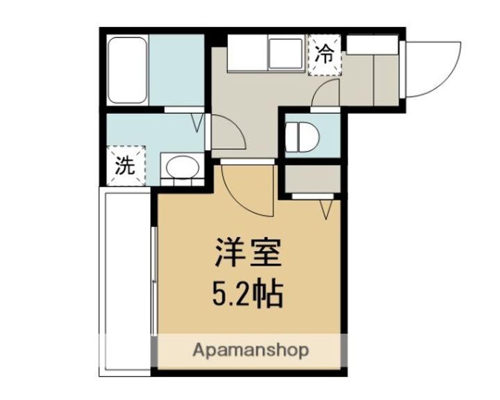 神奈川県相模原市中央区氷川町の賃貸アパートの間取り