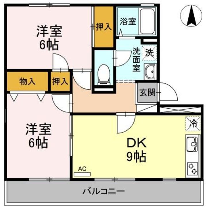 セゾン西橋本の間取り