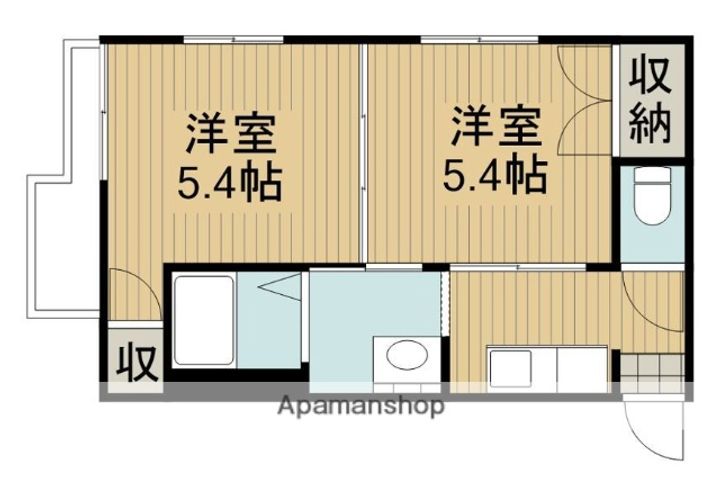 メゾン南台Aの間取り