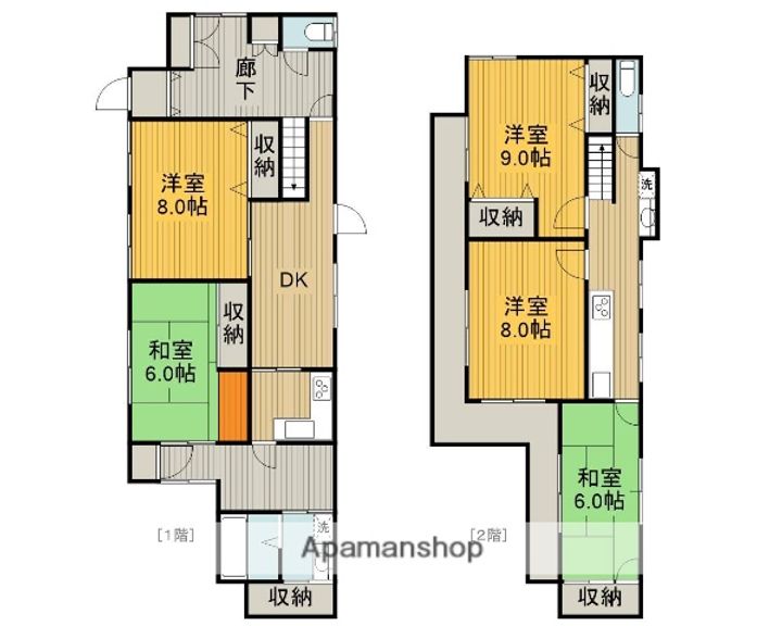 神奈川県相模原市南区南台1丁目(一戸建)の賃貸物件戸建ての間取り