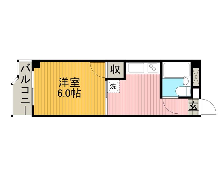 神奈川県大和市中央林間3丁目の賃貸マンションの間取り