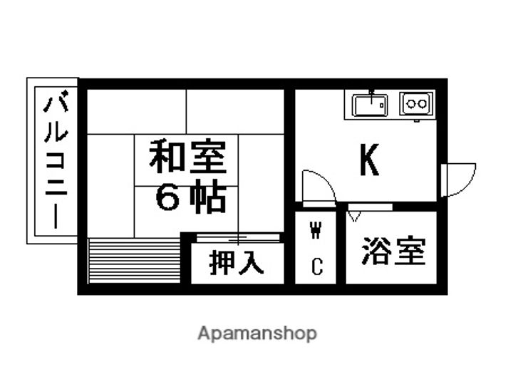 神奈川県相模原市南区下溝の賃貸アパートの間取り