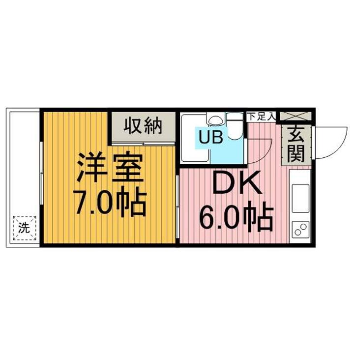 神奈川県座間市相模が丘1丁目の賃貸マンションの間取り