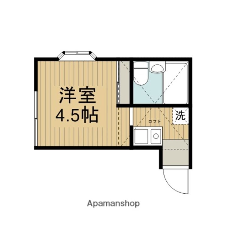 神奈川県座間市相模が丘1丁目の賃貸アパートの間取り