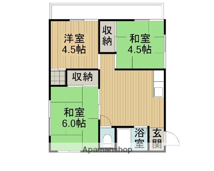 神奈川県座間市相模が丘4丁目の賃貸アパートの間取り