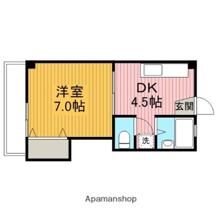 神奈川県相模原市南区相模大野5丁目の賃貸マンションの間取り