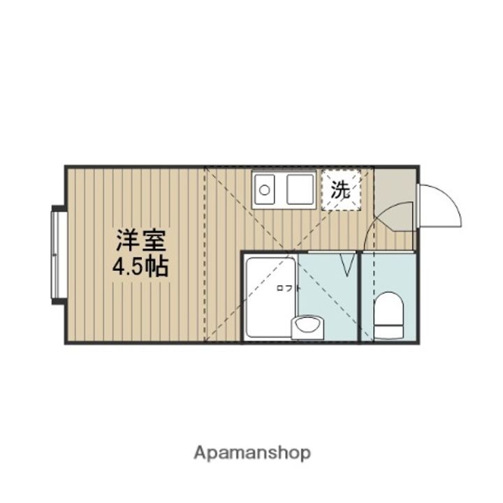 神奈川県相模原市中央区高根2丁目の賃貸アパートの間取り