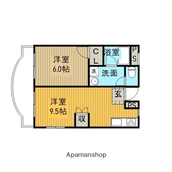 神奈川県相模原市南区御園1丁目の賃貸マンションの間取り