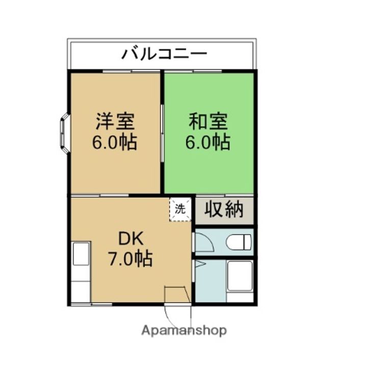 ヒルサイドハイツA201の間取り