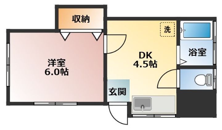 太陽ハイツの間取り